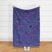 Quilt - Floral - Purple