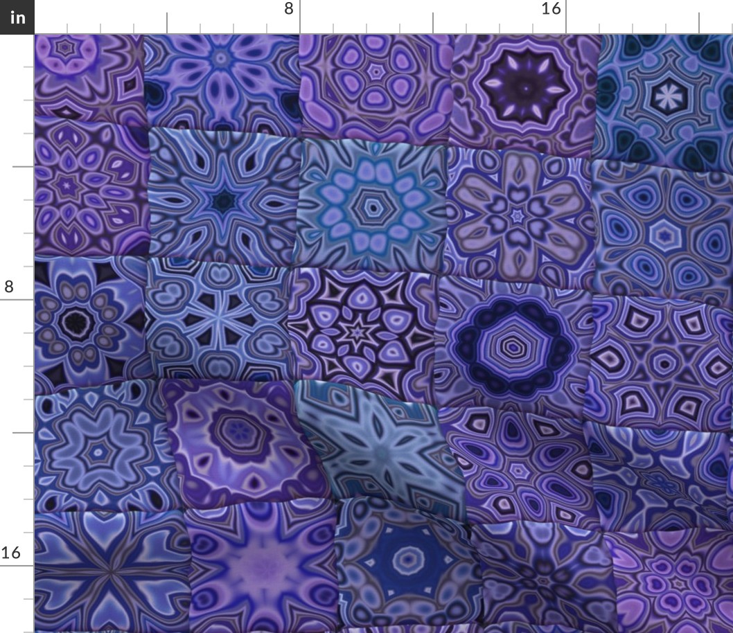 Quilt - Floral - Purple