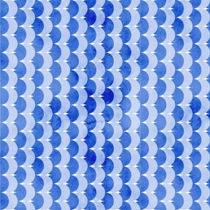 Monochromatic Blue Circle Waves- large scale