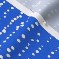 Blue and White Rows of Dots