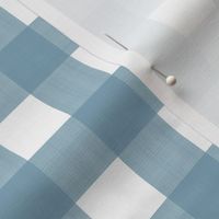 1” Buffalo Plaid Whipple Blue on White