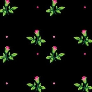 Jessica's Flowers (Black)