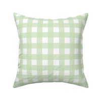 1” Buffalo Plaid Soft Green on White