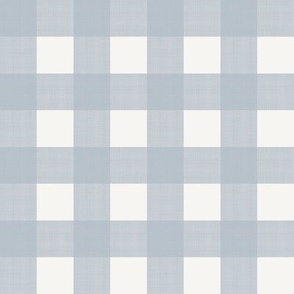 1” Buffalo Plaid Quiet Blue on White 