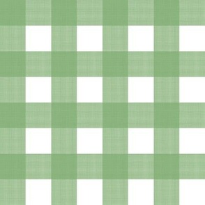 1” Buffalo Plaid Fresh Green on White 