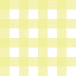 1” Buffalo Plaid Butter Yellow on White 