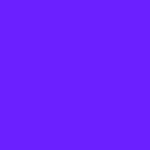 solid saturated royal blue-violet (6B21FF) - darker and less saturated in print