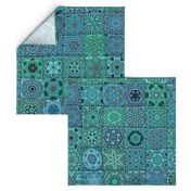 Quilt - Floral - Turquoise