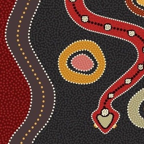 xlg Aboriginal Snakes