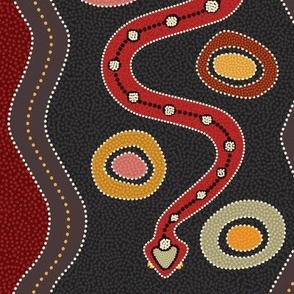 lg Aboriginal Snakes