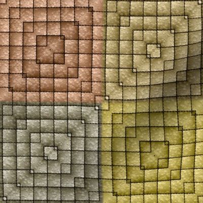 Quilt - Square - Beige