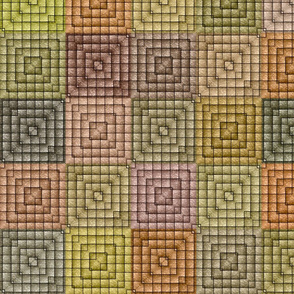 Quilt - Square - Beige