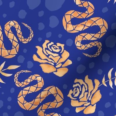 Hissterical Snakes-Roses and Snake Pattern