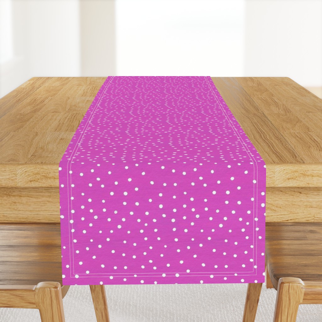 Magenta with White Dots