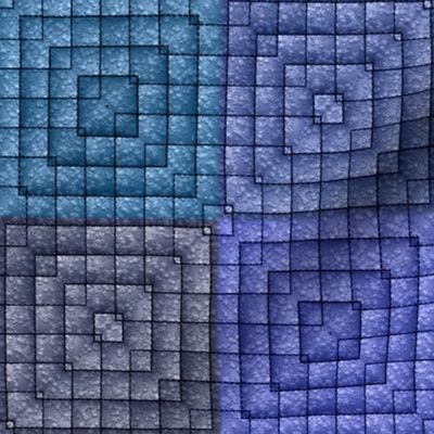 Quilt - Square - Blue