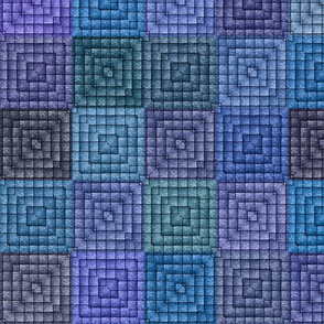 Quilt - Square - Blue