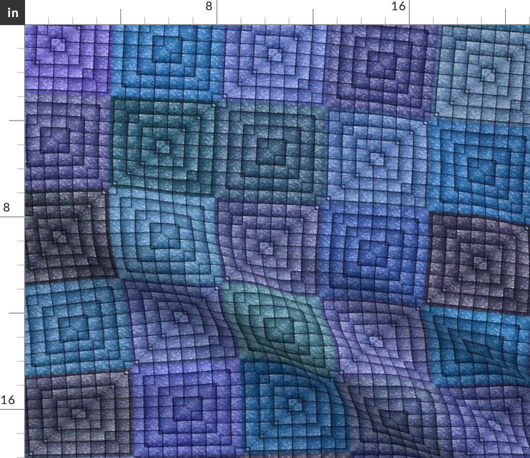 Quilt - Square - Blue