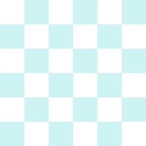 1 inch checks pastel teal checkers
