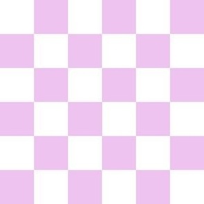 1" pink checkers, pastel pink