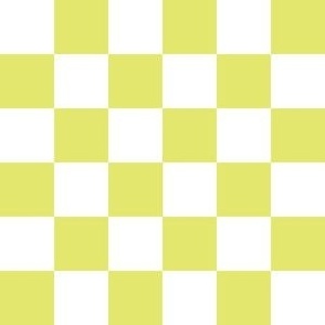 1" Checkers - neon yellow
