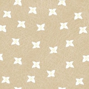 Olive flowers large, netural, childrens wear, tie, dolls house wallpaper, floral - beige beige 8x7”