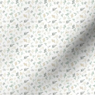 Olive leaves Ditsy pattern, dolls house wallpaper, tie, headband, bandana, spring, summer, 4.6x4”