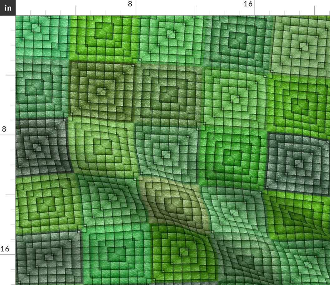 Quilt - Square - Green