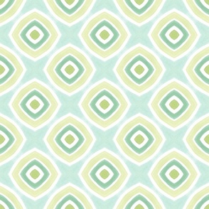 Mod Square Check in Celadon and Sage Green