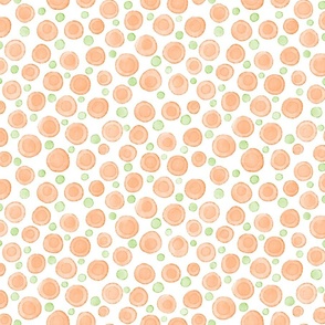 Watercolor Polka Dots - Funny Fish Coordinate