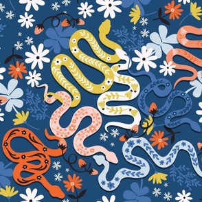 Field Snakes - Blue