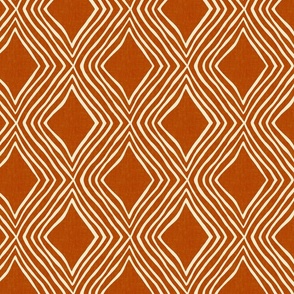 Diamond lattice  - Sedona rust 