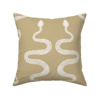 Hand Drawn Snakes in Gold