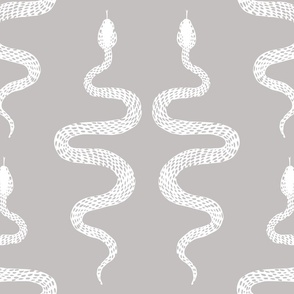 Hand Drawn Snakes in Grey