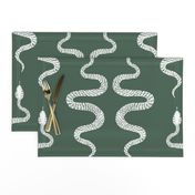 Hand Drawn Snakes in Green