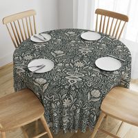 Snake Floral Damask - tan/dark - large