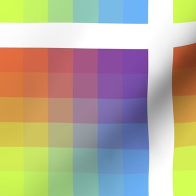 6" gradient pixelsquares windows - red, purple, blue, yellow