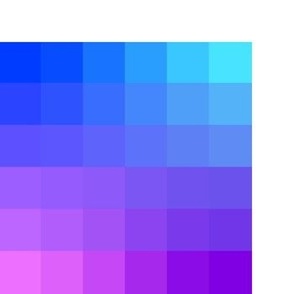 6" gradient pixelsquares windows - blue, cyan, purple, pink