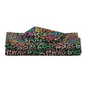 Snazzy Snakes - brights on black - large scale