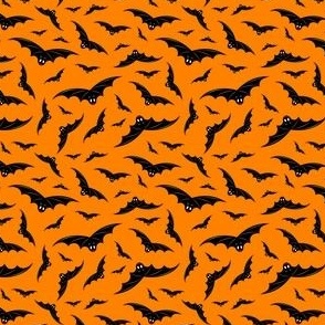 1254 small - Halloween Bats - orange