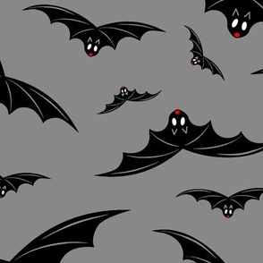 1253 large - Halloween Bats - gray