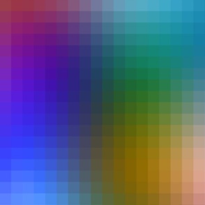 one-inch gradient pixelsquares - bright and dark