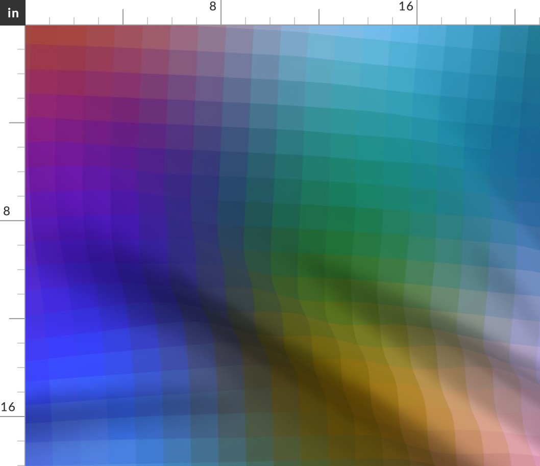 one-inch gradient pixelsquares - bright and dark