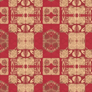 Geranium Red Blocks © Gingezel™ 2012