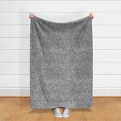 Diamonds Block Print in Gray (xl scale) | Snake pattern, lizard print, dragon scales, faux snake skin print for wild decor, snakeskin yoga pants, jungle print beach wear.