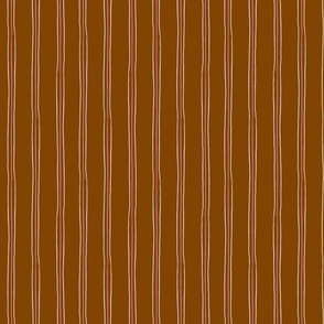 Boho Stripe Fabric - Brown - Small