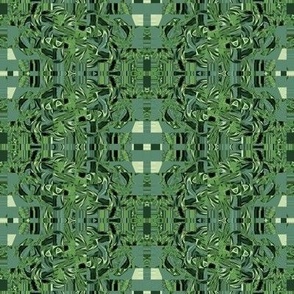 ornate green collage 