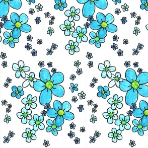 Blue daisies (2)