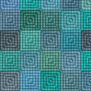 Quilt - Square - Turquoise
