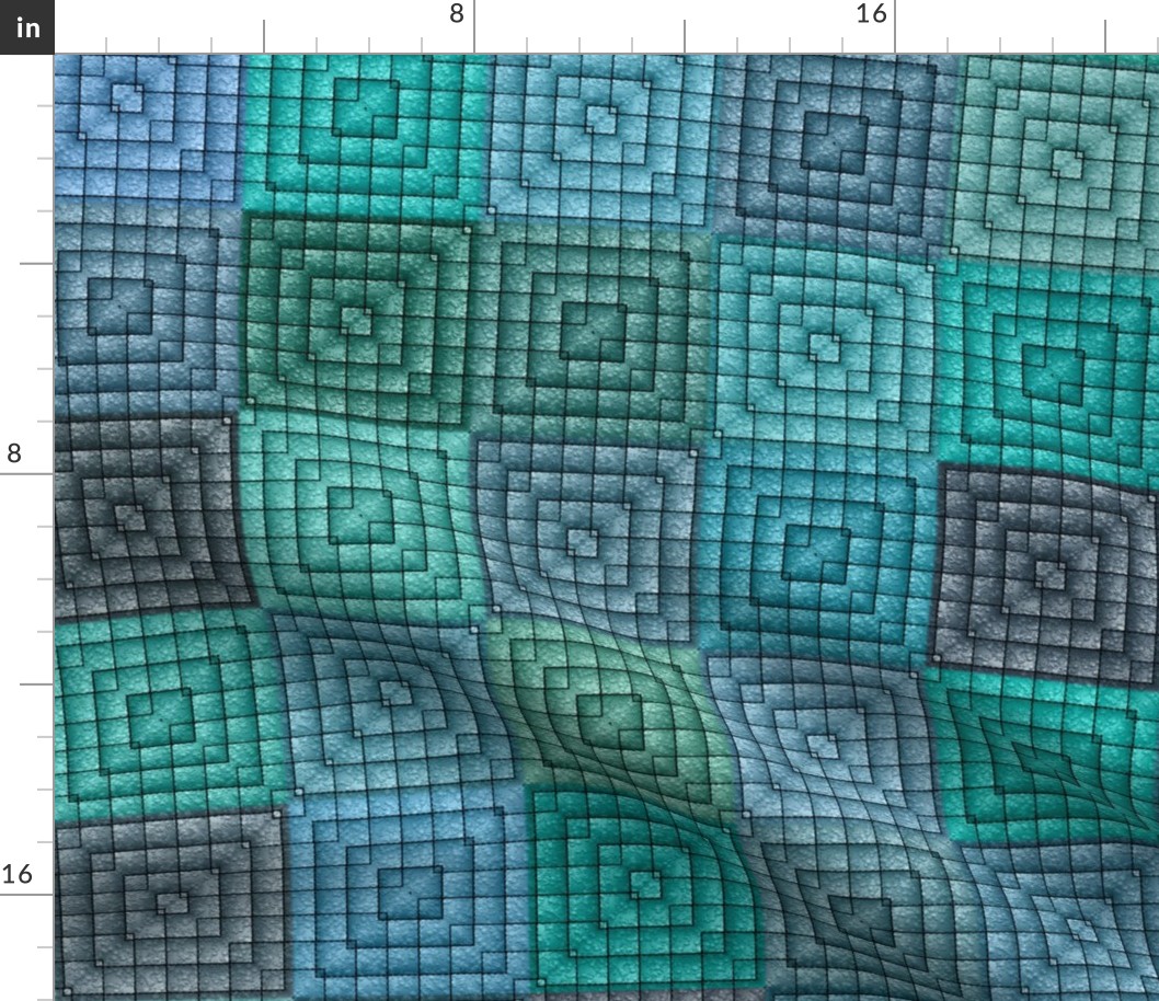 Quilt - Square - Turquoise