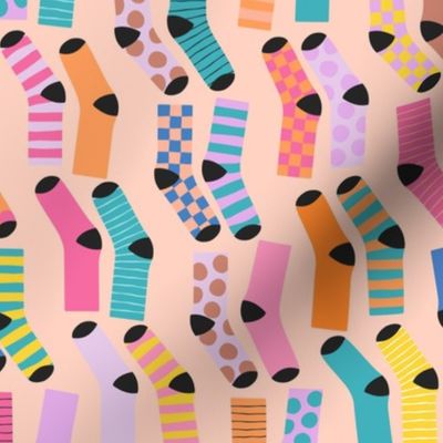 socks that dont match purple orange pink 9 inch ( 12 inch wallpaper)